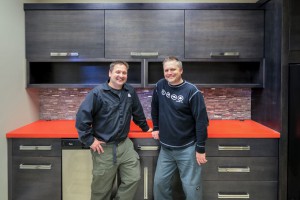 Owners Joe Daschbach and Joel Schellhase in our facility's kitchen.